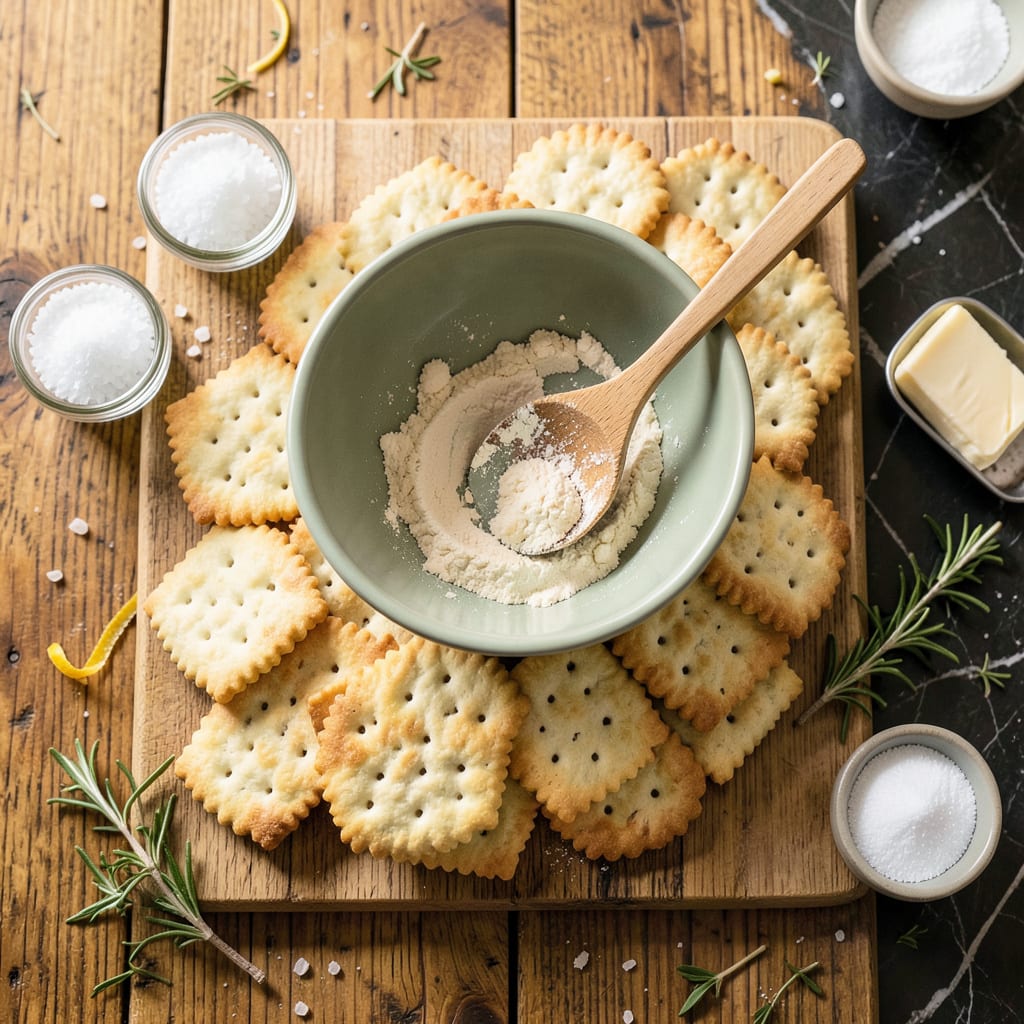 saltine crackers recipe example with annotations