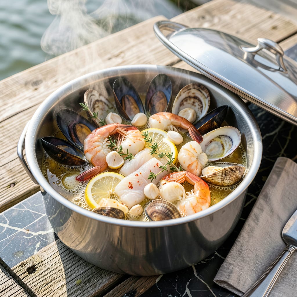 Seafood Steamer Pot Recipe: Fresh Catch Flavors in One Pot detailed visual guide