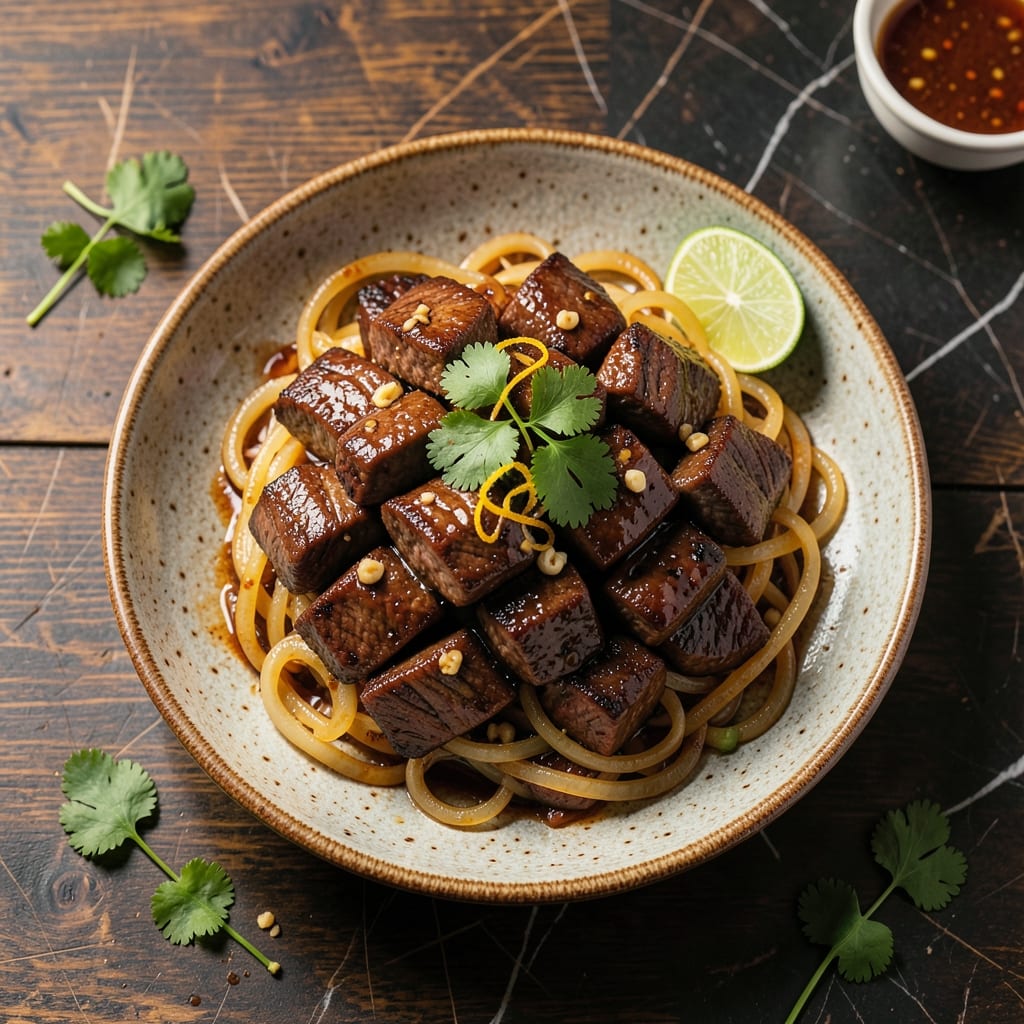 Comprehensive shaking beef recipe vietnamese visual reference
