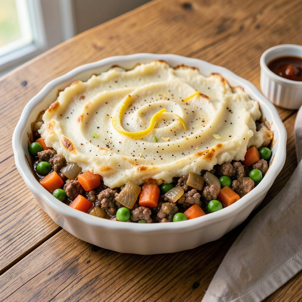 Shepherd's Pie Recipe Taste of Home: Creamy Mashed Topping With Savory Filling detailed visual guide