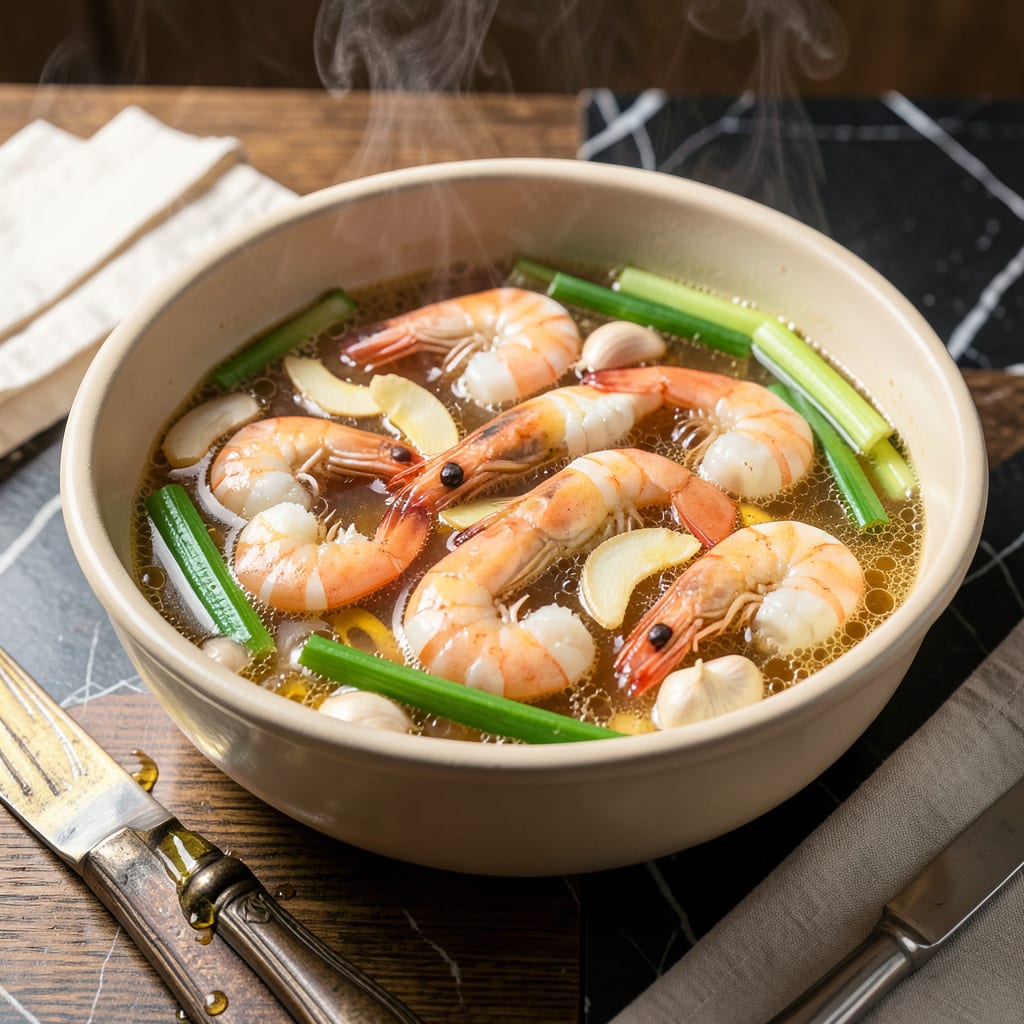 Comprehensive Shrimp Steam Pot Recipe: Traditional Cantonese Style Seafood Feast visual reference