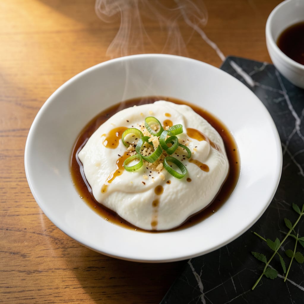Silky Steamed Egg Recipe: Cloud Like Bites With Aromatic Depth illustration with key details