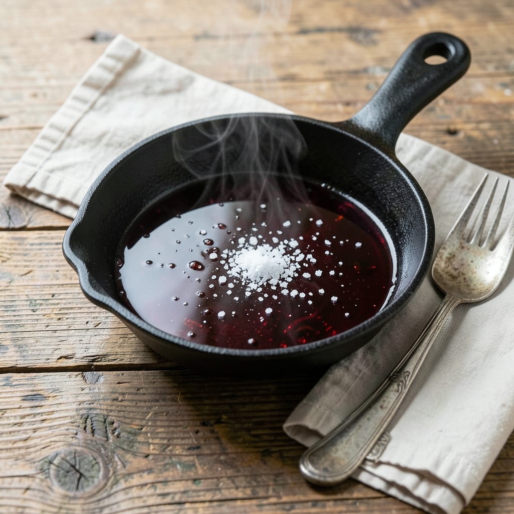 Visual representation of simple syrup recipe for cocktails