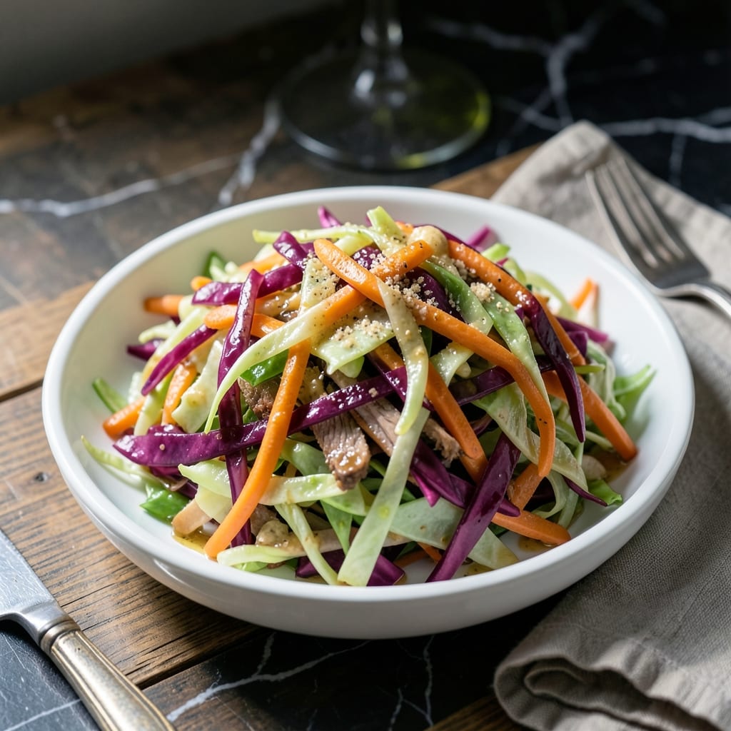 Slaw Recipe for Pulled Pork: Vinegar Based Crunch for BBQ Night detailed visual guide