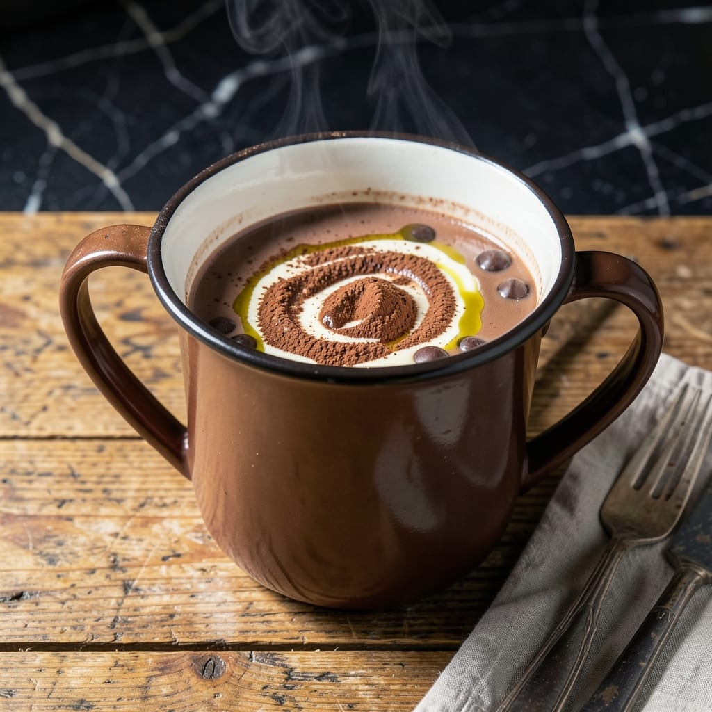 Slow Cooker Recipe for Hot Chocolate: Rich and Velvety Warmth example with annotations