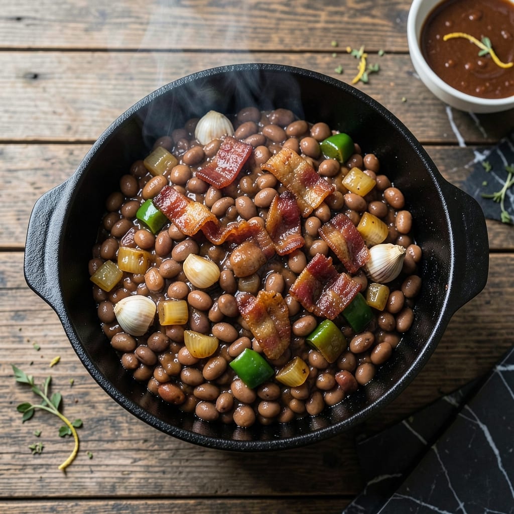 Smoked Baked Beans Recipe Smoker: Deep Smoky Sweetness in Every Bite illustration with key details