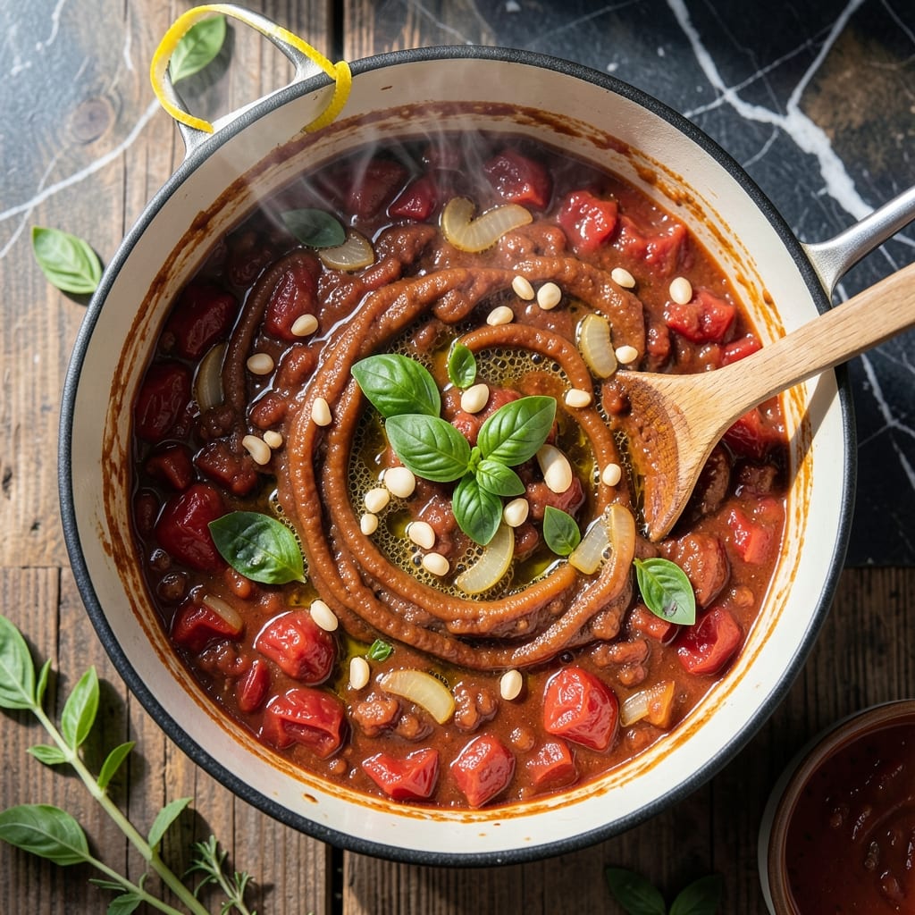 Spaghetti Sauce Recipe for Canning: Preserve Summer's Harvest in Jars example with annotations