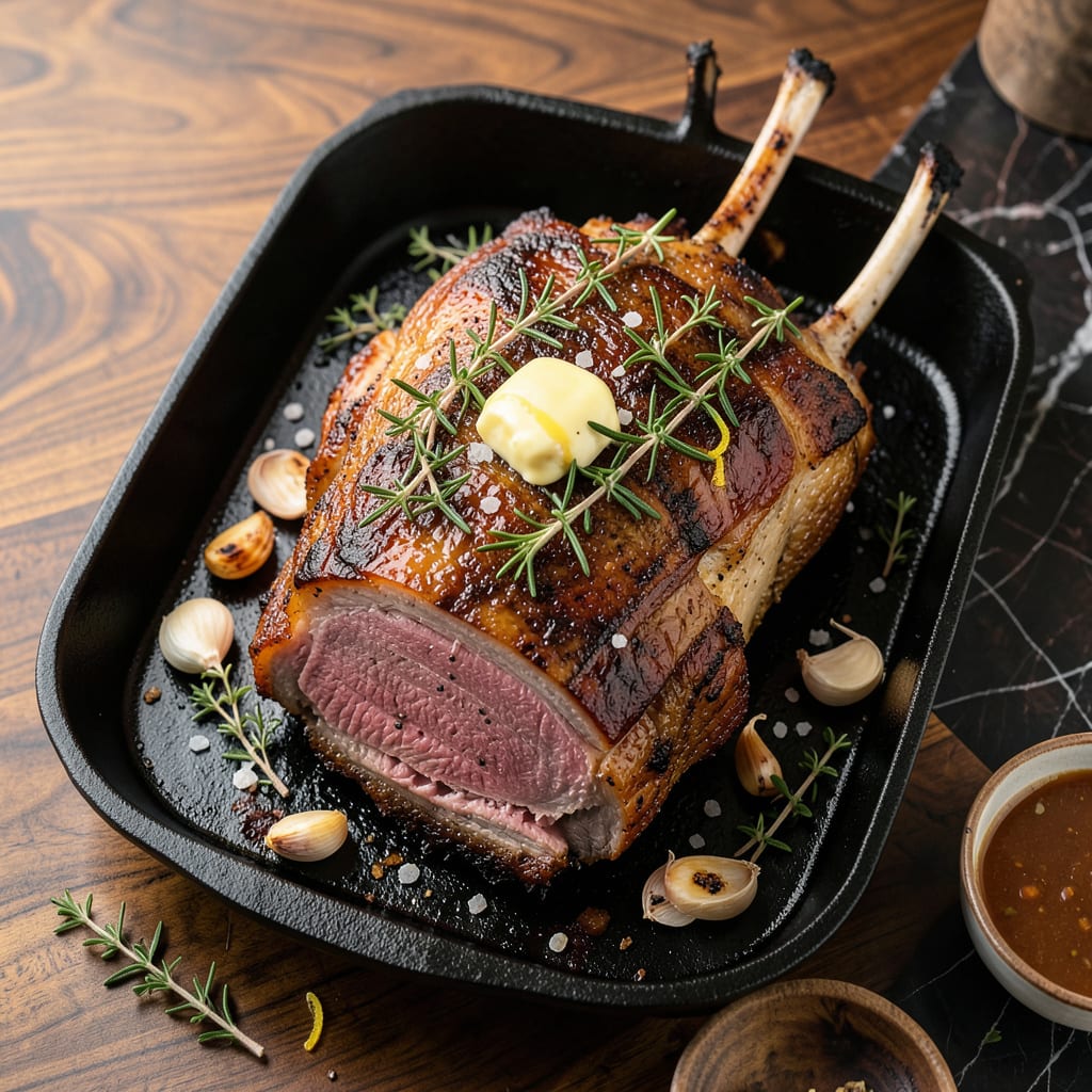 Standing Rib Roast Recipe: Perfectly Pink Center Every Time example with annotations