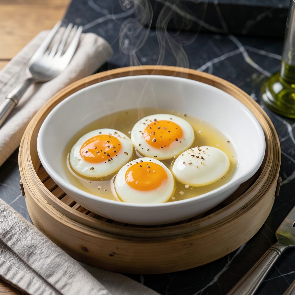 Visual representation of Steam 3 Eggs Recipe: Silky Custard in Minutes