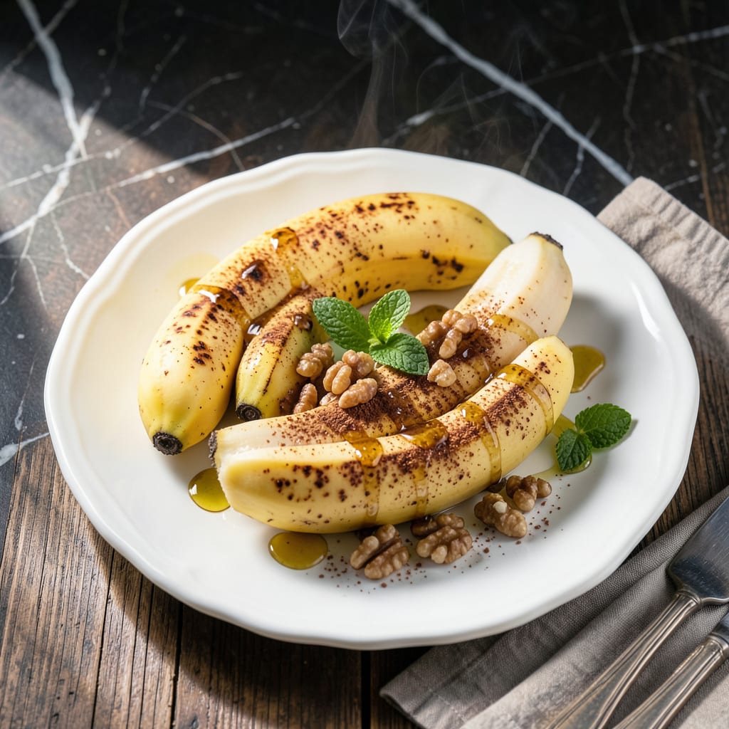 Steam Banana Recipe: Naturally Sweet Warm Dessert example with annotations