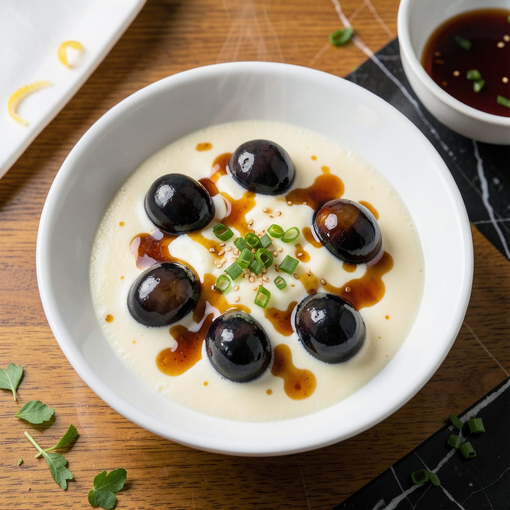 Complete Steam Egg With Century Egg Recipe: Cantonese Style Silky Custard overview image