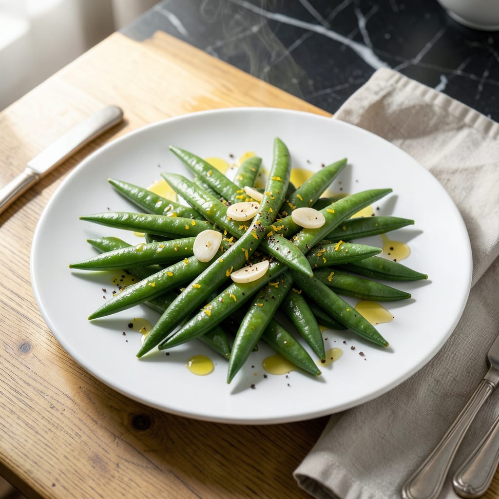 Steam Green Beans Recipe: Crisp Tender With Lemon Zest example with annotations