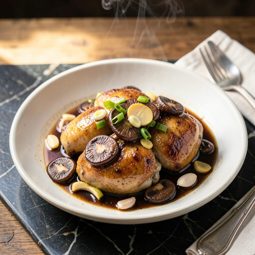 Visual representation of Steam Pot Chicken Recipe: Cantonese Style One Pot Wonder