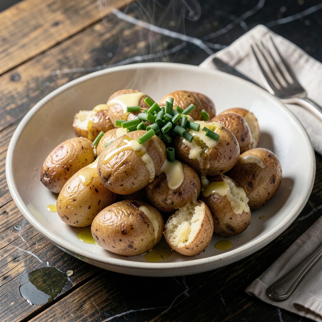 Visual representation of Steam Potatoes Recipe: Fluffy Centers With Buttery Finish