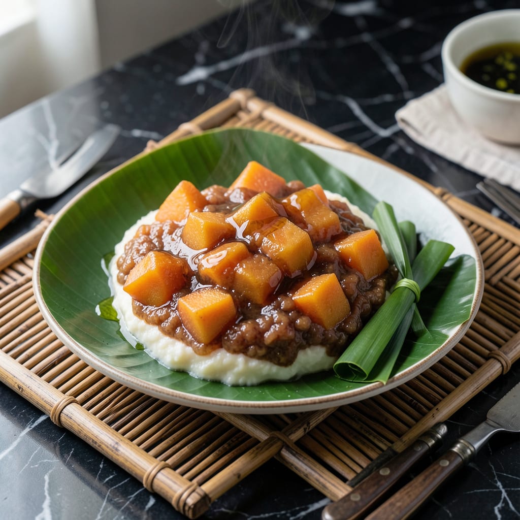Comprehensive Steam Sweet Potato Kuih Recipe: Fragrant Pandan Infused Bites visual reference
