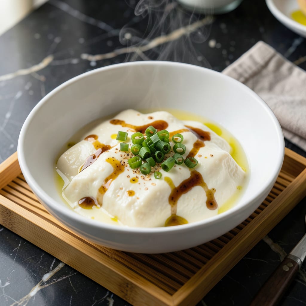 Visual representation of Steam Tofu Egg Recipe: Cantonese Style Silky Custard