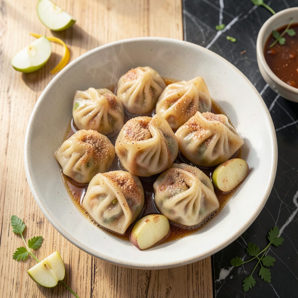 Complete Steamed Apple Dumpling Recipe: Pillowy Dough with Cinnamon Spiced Apples overview image