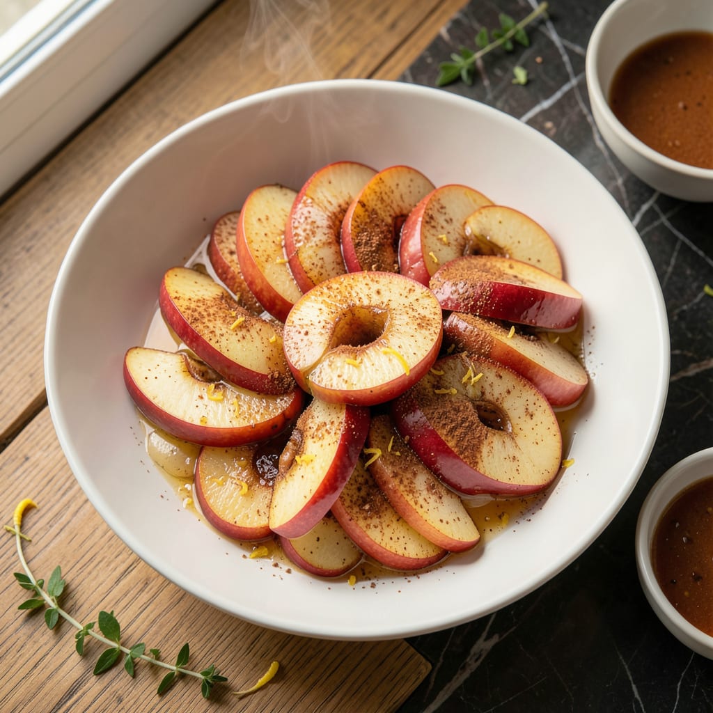 Steamed Apples Recipe: Cinnamon Kissed Warmth in Minutes illustration with key details