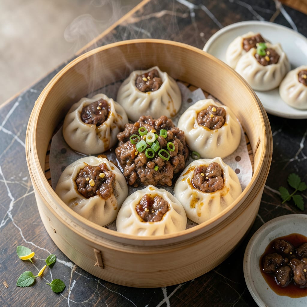 Steamed Beef Buns Recipe: Fluffy Pillows With Savory Meat Filling detailed visual guide