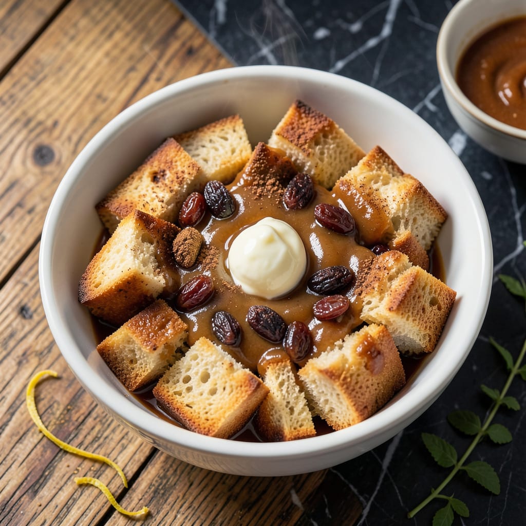 Steamed Bread Pudding Recipe: Pillowy Clouds With Cinnamon Swirl illustration with key details