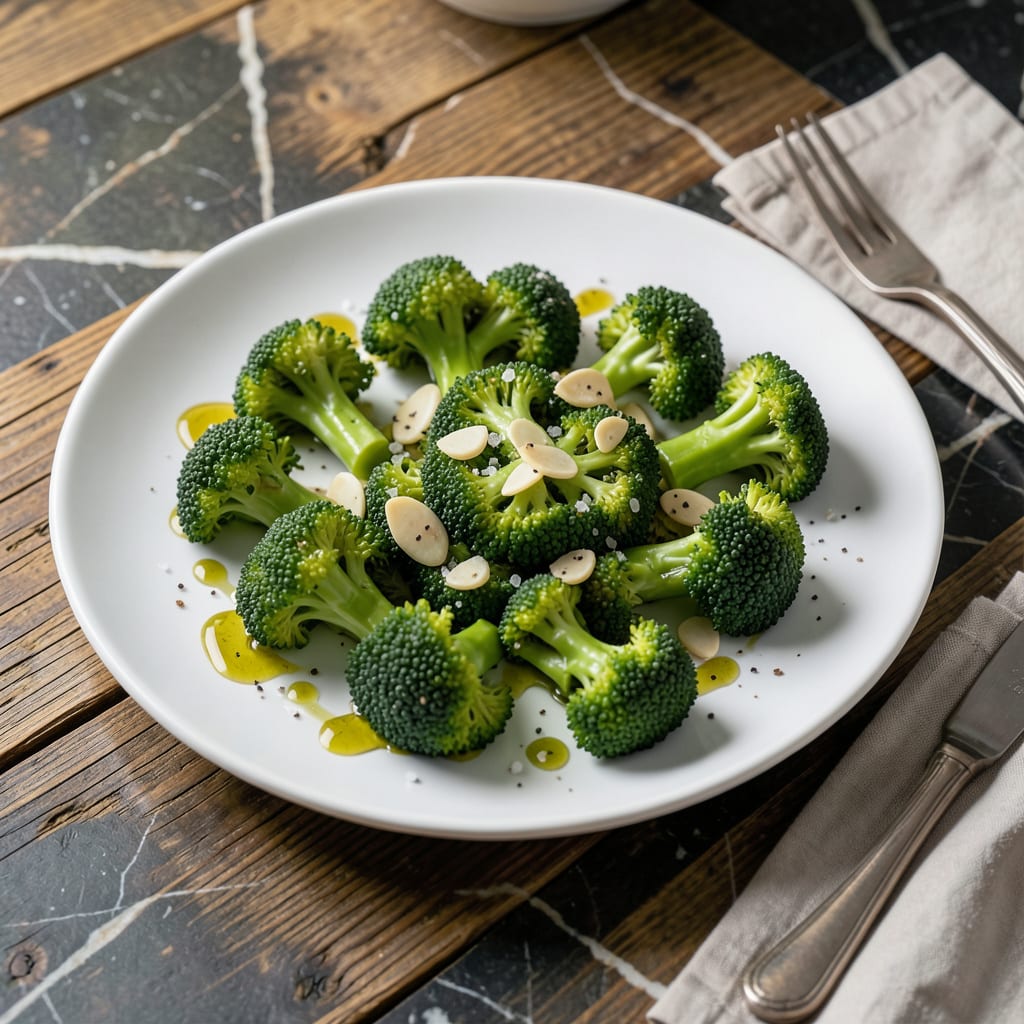 Comprehensive steamed broccoli recipe visual reference