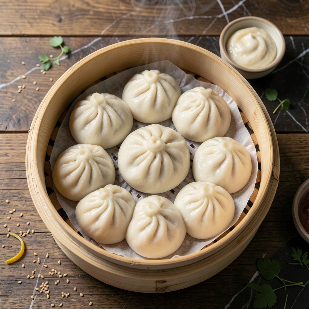 Visual representation of Steamed Buns Recipe Easy: Pillowy Soft With Sweet and Savory Fillings
