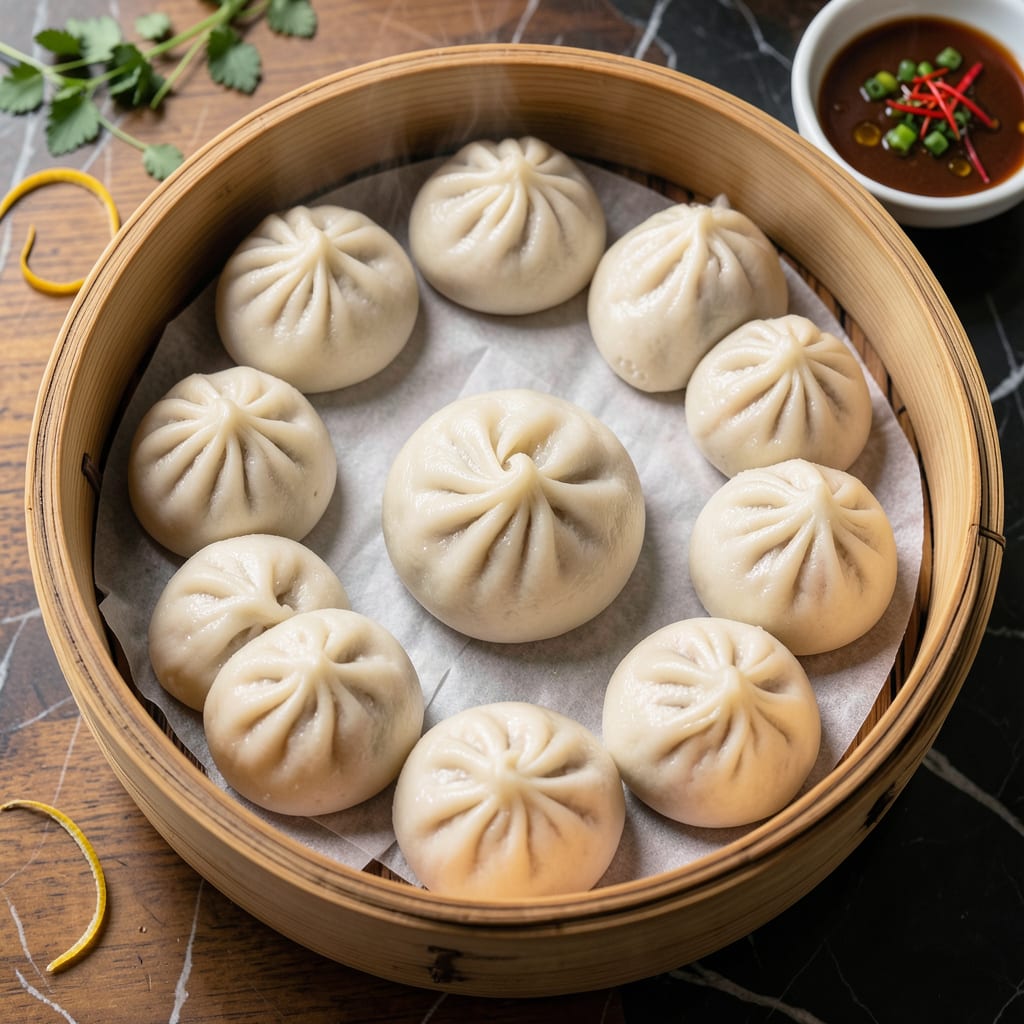 Steamed Buns Recipe Easy: Pillowy Soft With Sweet Savory Fillings example with annotations