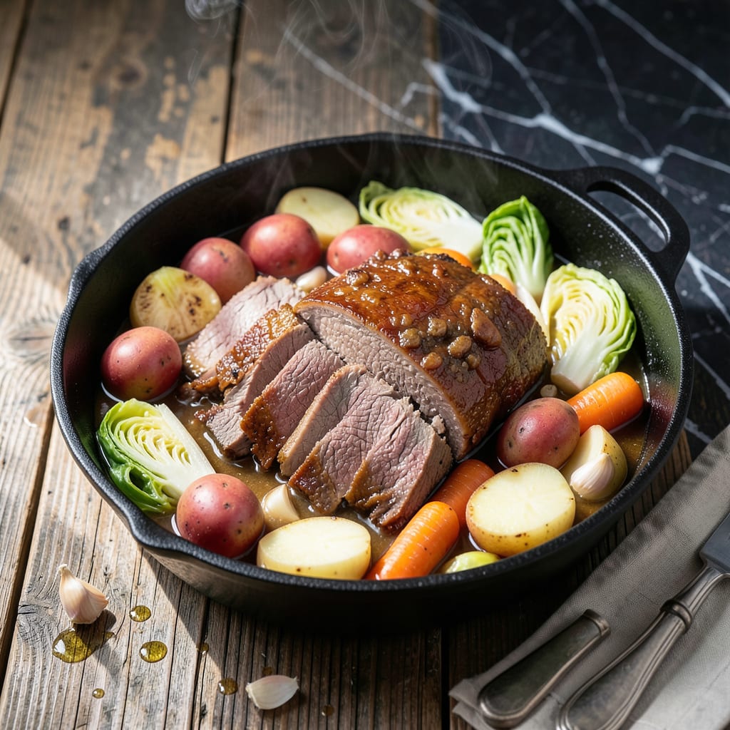 Comprehensive Steamed Corned Beef Recipe: Tender Brisket With Spiced Cabbage visual reference