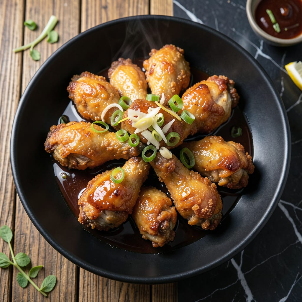 Visual representation of Steamed Fried Chicken Recipe: Double Crispy Cantonese Delight