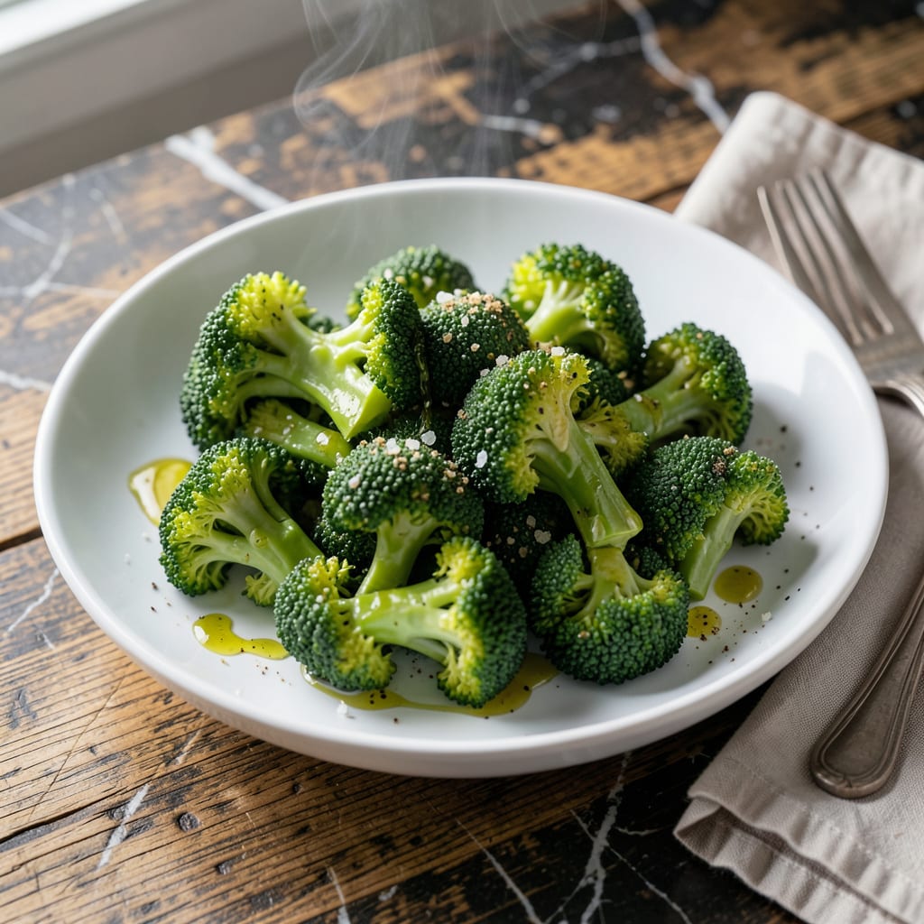 Complete Steamed Frozen Broccoli Recipe: Bright Green Crisp Tender in Minutes overview image
