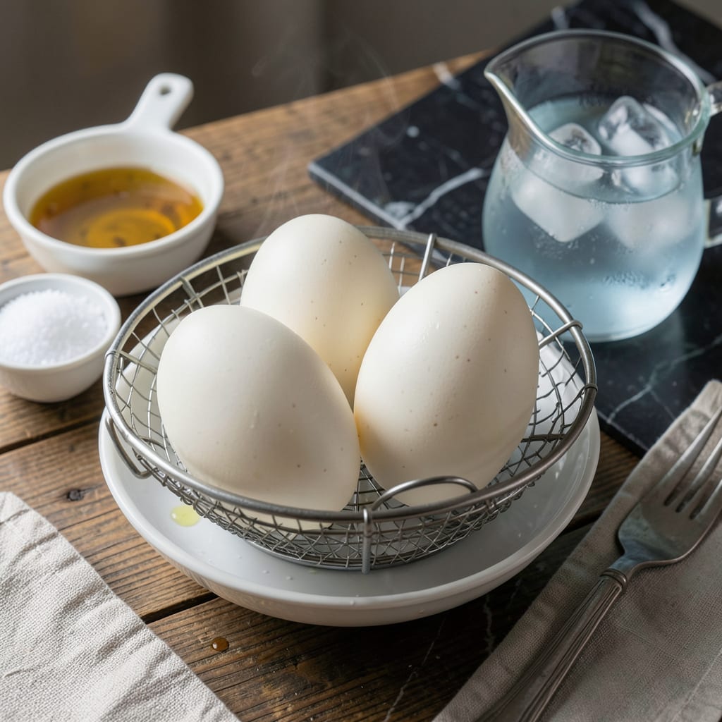 Visual representation of Steamed Hard Boiled Eggs Recipe: Perfectly Cooked Every Time