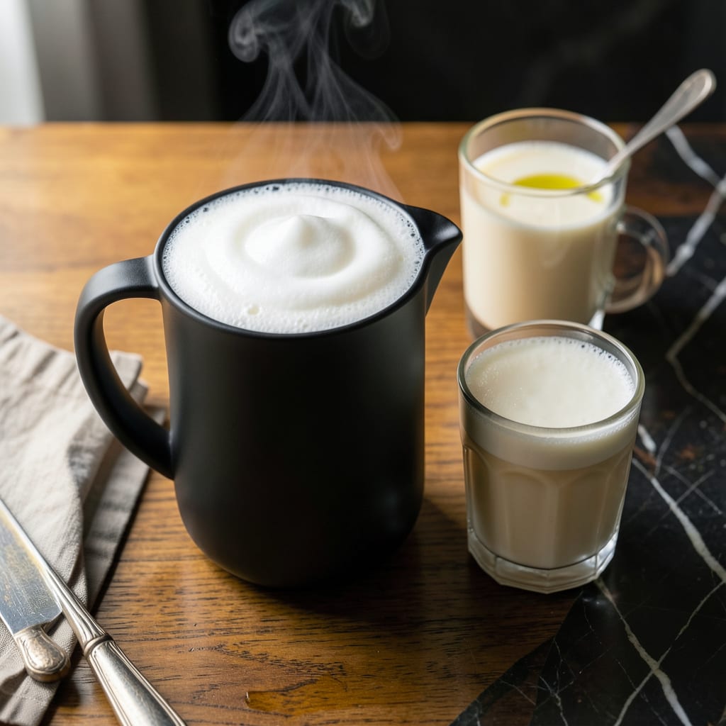 Visual representation of Steamed Milk Recipe: Silky Smooth Base for Coffee Art