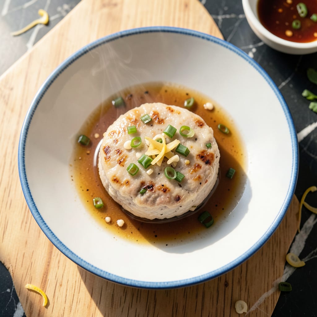 Steamed Pork Patty Recipe: Juicy Bites With Spring Onion Aroma illustration with key details