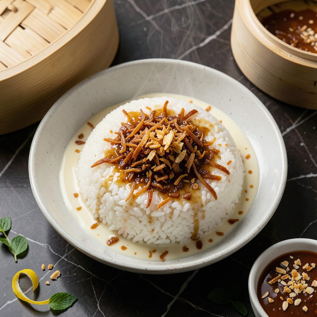 Complete Steamed Rice Cake Recipe: Pillowy Sweetness With Coconut Swirls overview image