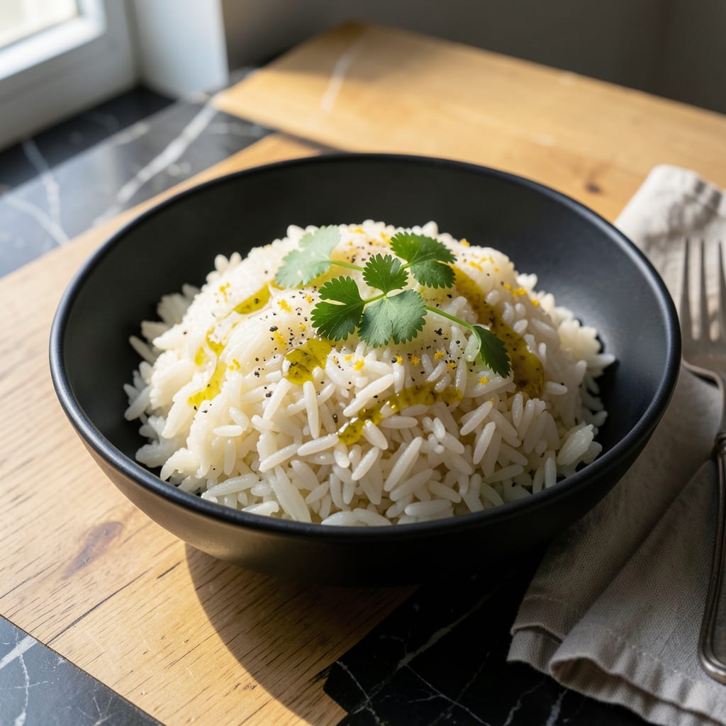 Comprehensive steamed rice recipe visual reference