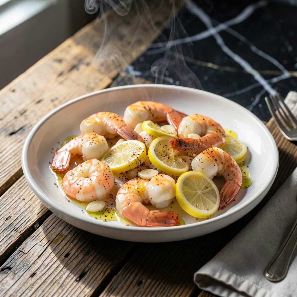 Visual representation of Steamed Shrimp Recipe: Garlic Infused Juiciness in Under 10 Minutes