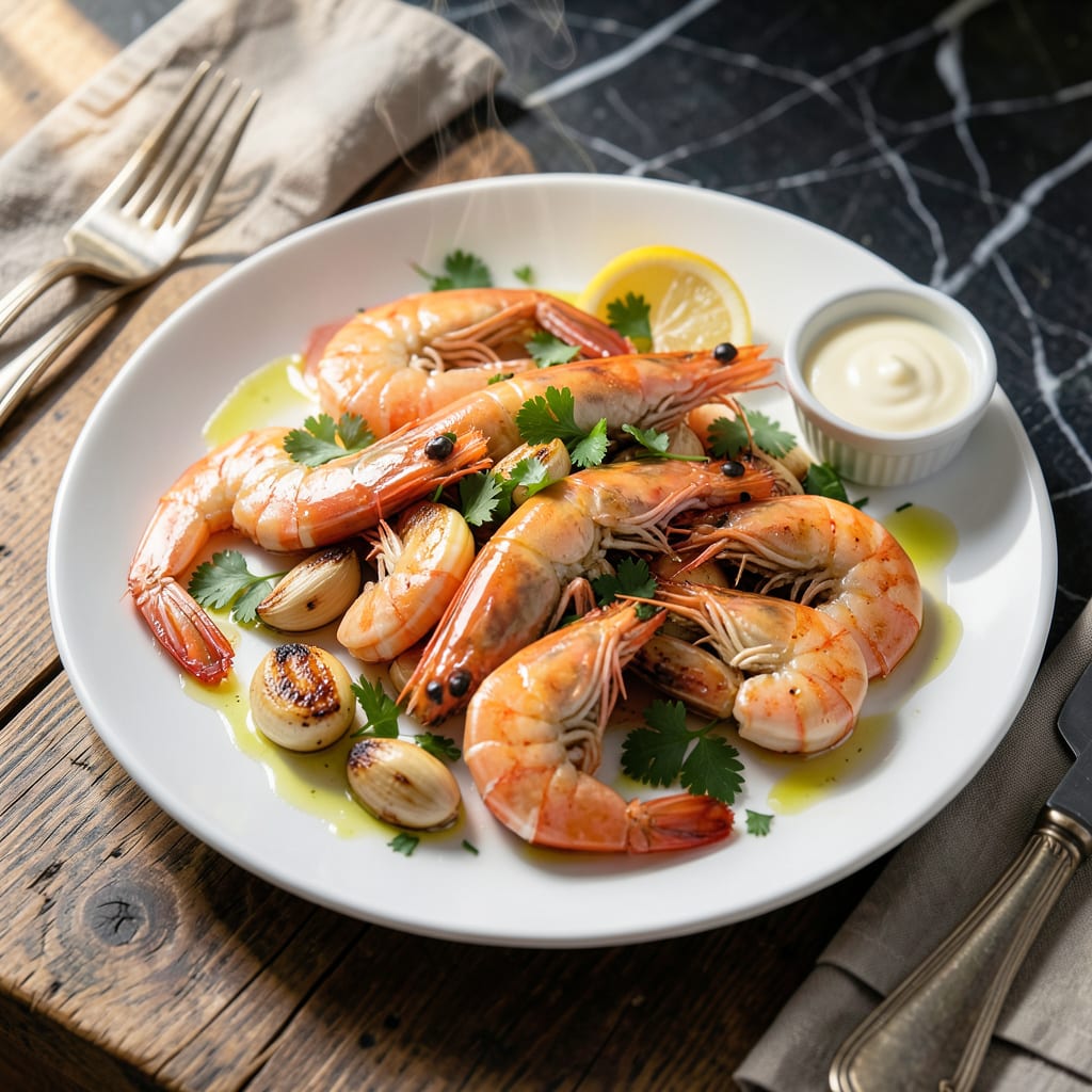 Steamed Shrimp Recipe Shell On: Garlic Butter Infused in 10 Minutes example with annotations