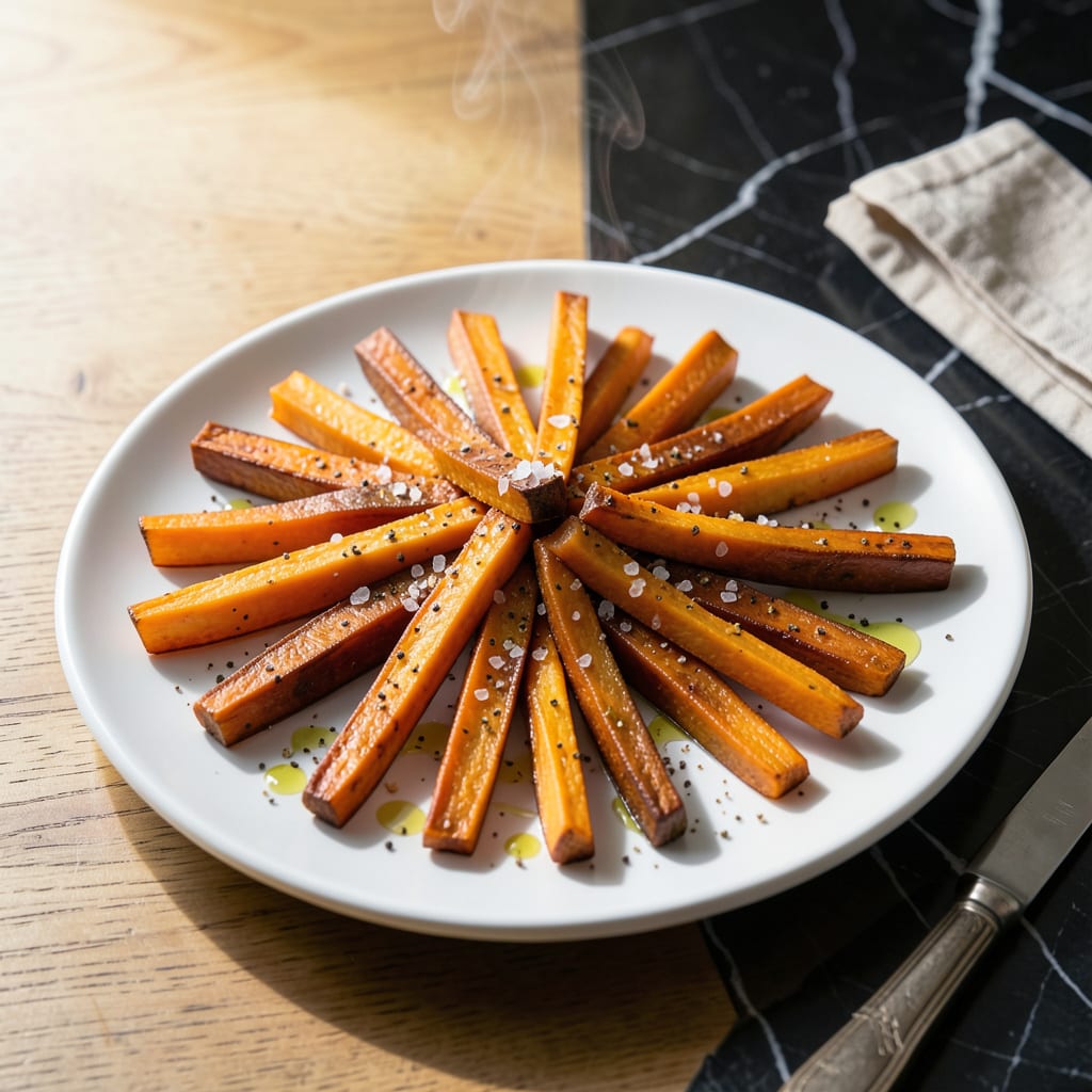 Comprehensive steamed sweet potato sticks recipe visual reference