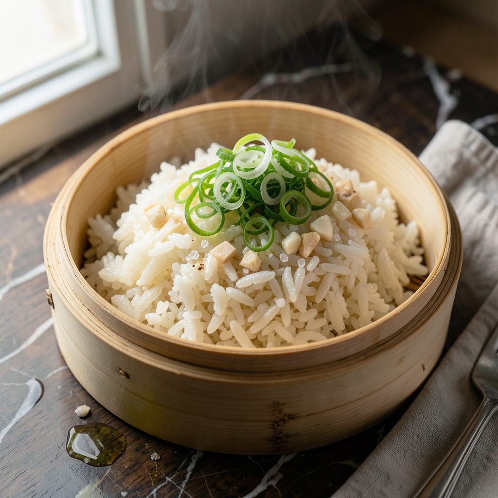 Visual representation of Steamer Rice Recipe: Perfectly Separate and Fragrant Grains