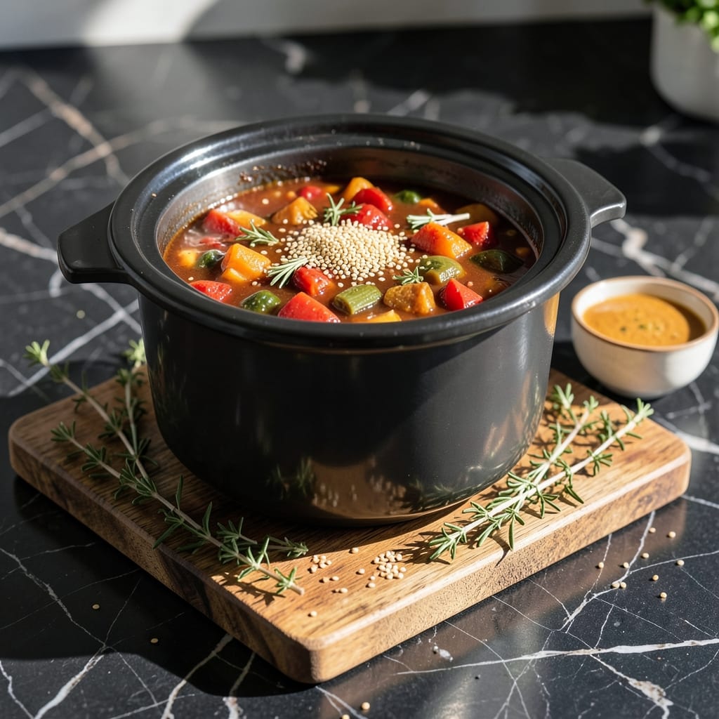 stew recipe crock pot example with annotations