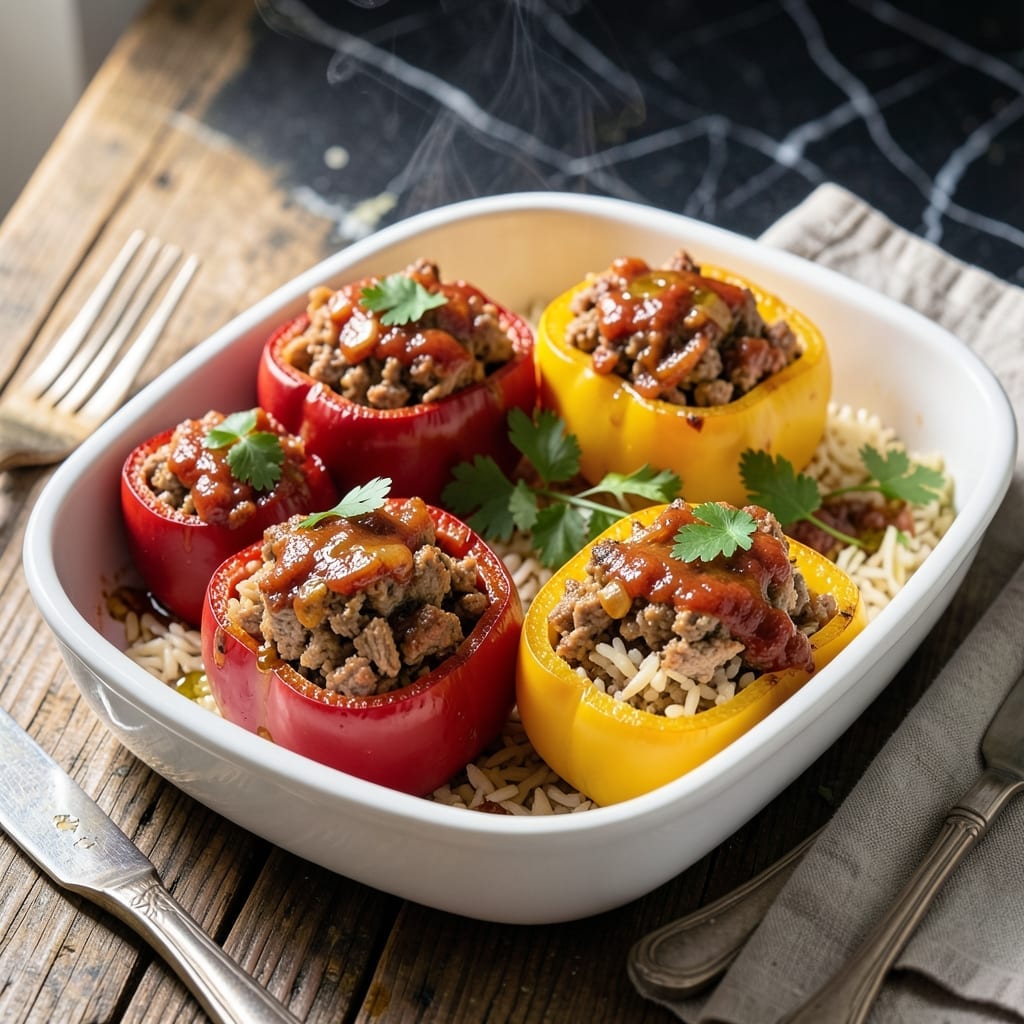 Stuffed Peppers Recipe Turkey Meat: Savory Herb-Filled Bell Peppers
