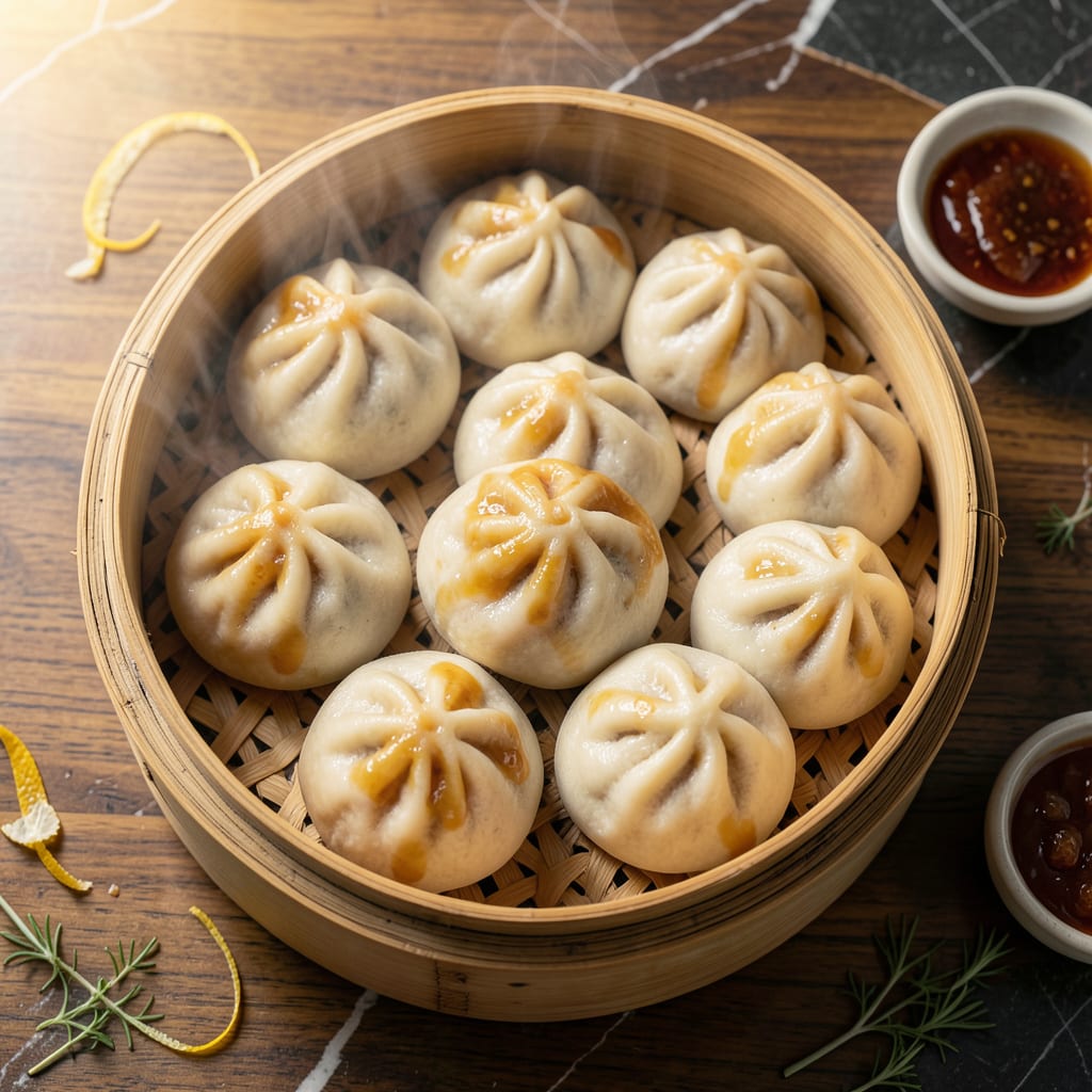 Sweet Steamed Buns Recipe: Pillowy Clouds With Coconut Sweetness illustration with key details