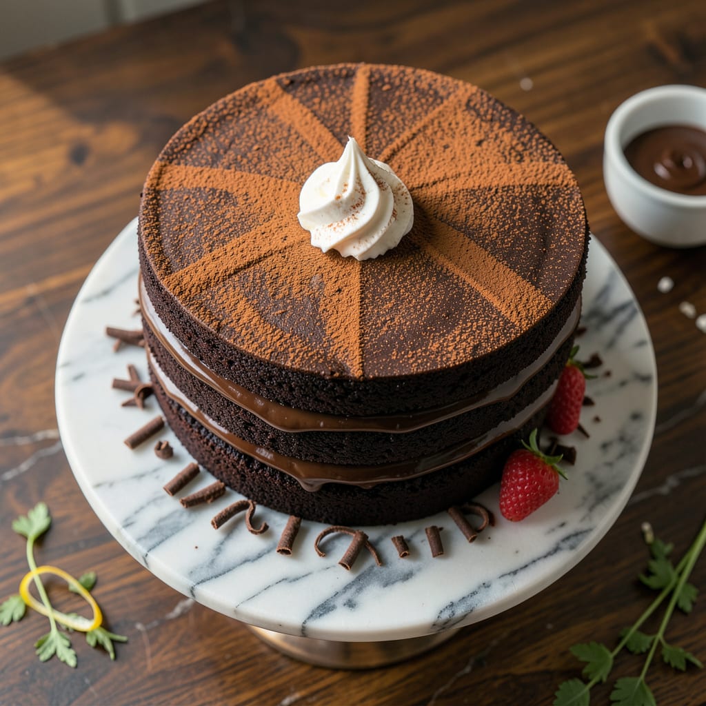 Swiss Chocolate Cake Recipe: Decadent Layers With Alpine Precision illustration with key details