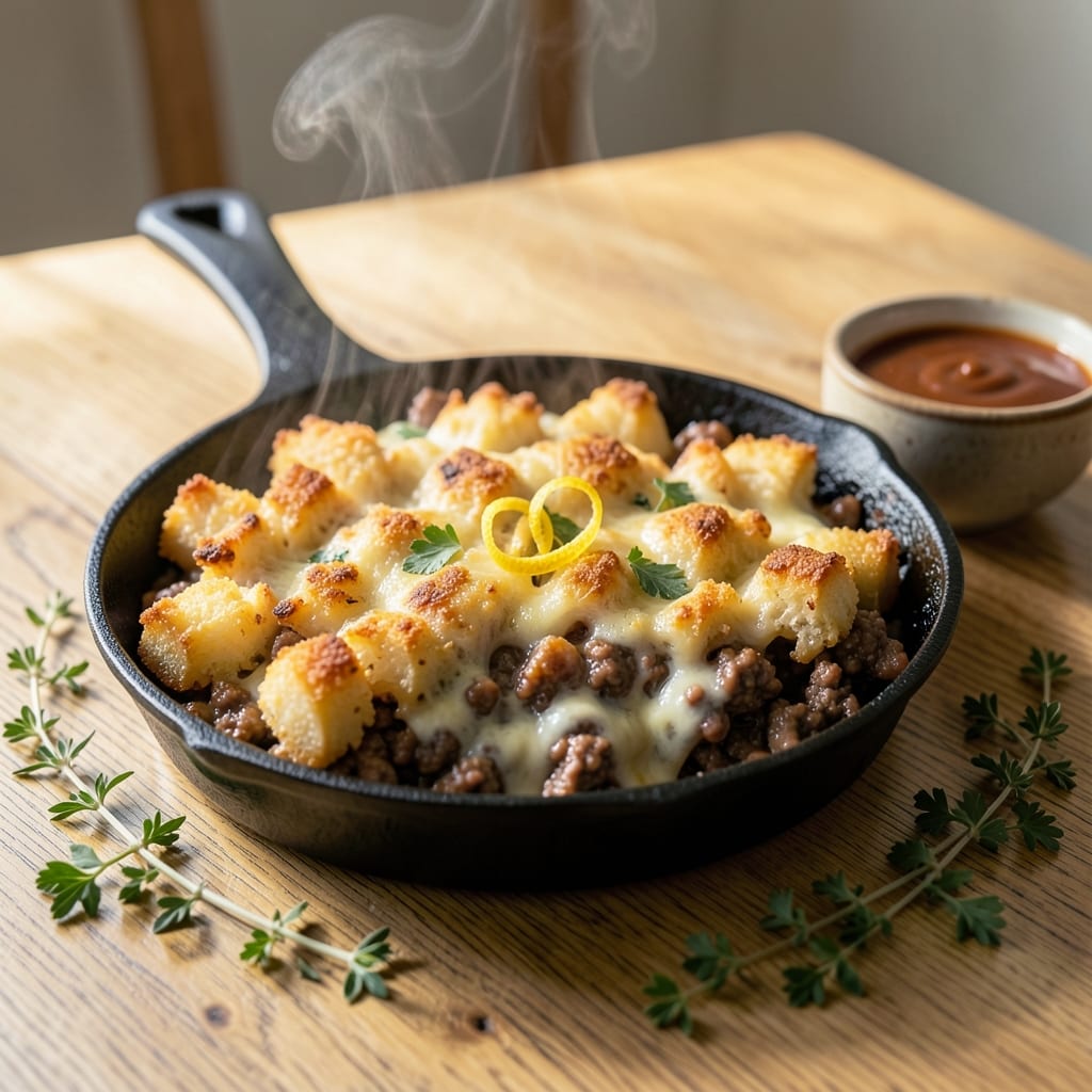 Comprehensive tater tot casserole recipe with ground beef visual reference