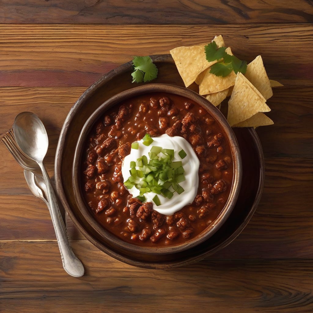 Ted's Montana Grill Chili Recipe: Hearty Bowl of Comfort Food example with annotations