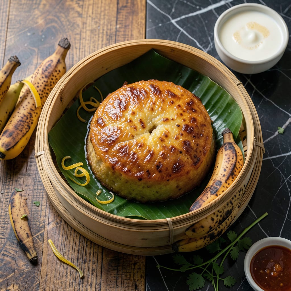 Complete Thai Steamed Banana Cake Recipe: Pillowy Coconut Infused Layers overview image