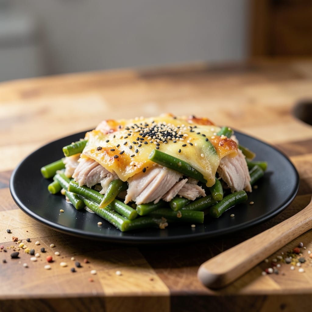 thanksgiving casserole recipe green beans turkey example with annotations