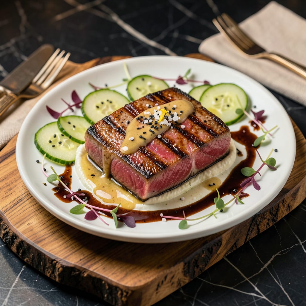 Comprehensive the best tuna steak recipe visual reference