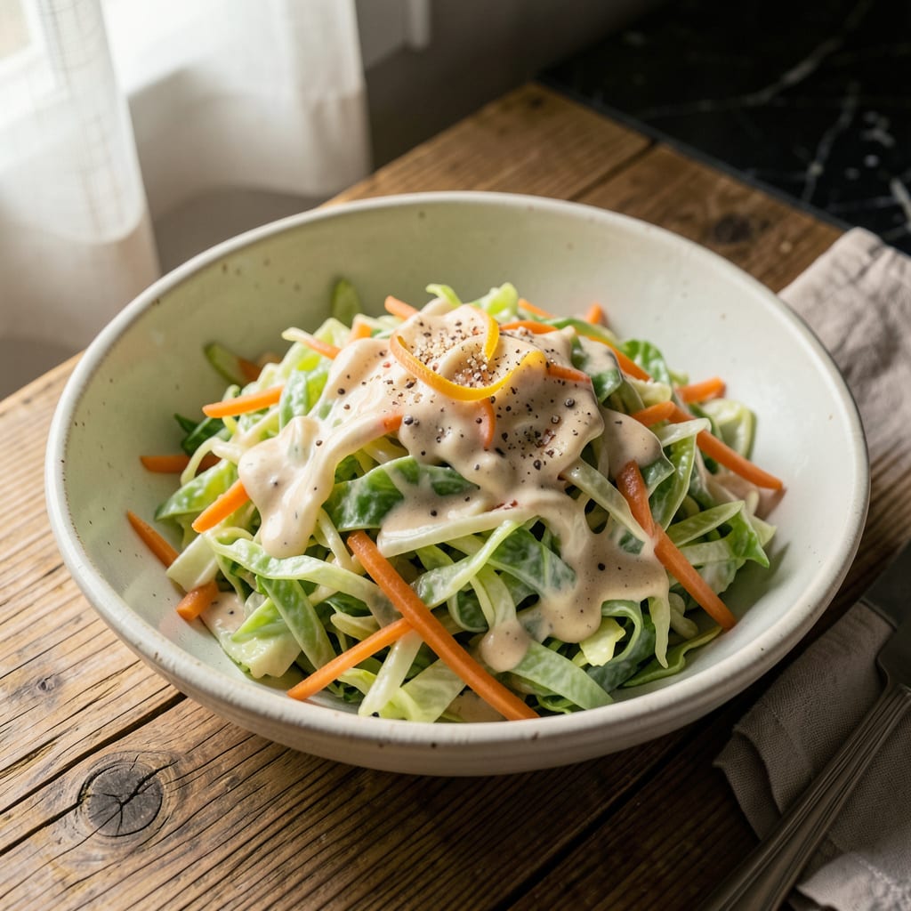 the pantry coleslaw recipe example with annotations