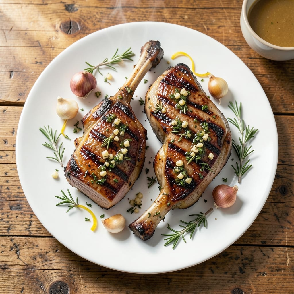 Tomahawk Pork Chop Recipe Oven: Bone In Juiciness With Herb Crust example with annotations